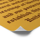 Preambule van de Grondwet. Poster (Hoek)