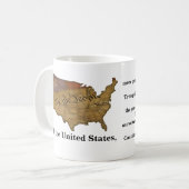 Preambule van de grondwet van de Verenigde Staten Koffiemok (Voorkant links)