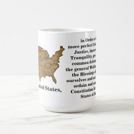 Preambule van de grondwet van de Verenigde Staten Koffiemok (Center)
