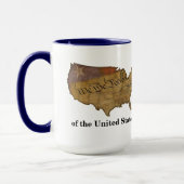 Preambule van de grondwet van de Verenigde Staten Mok (Links)