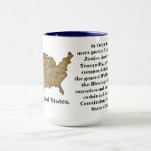 Preambule van de grondwet van de Verenigde Staten Mok (Midden)