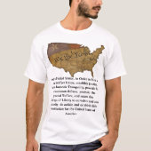 Preambule van de grondwet van de Verenigde Staten T-shirt (Voorkant)