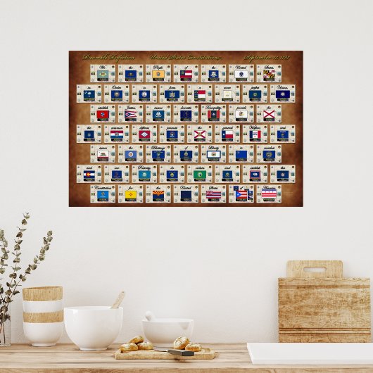 Preambule van het Amerikaanse Constitutie Poster (Keuken)