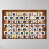 Preambule van het Amerikaanse Constitutie Poster (Voorkant)