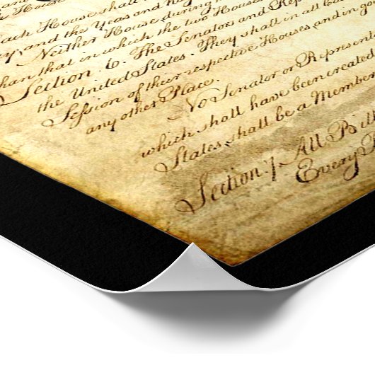 Preambule Verenigde Staten Poster (Hoek)