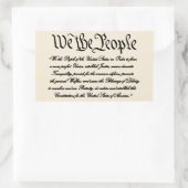 Preambule Verenigde Staten Rechthoekige Sticker (Tas)