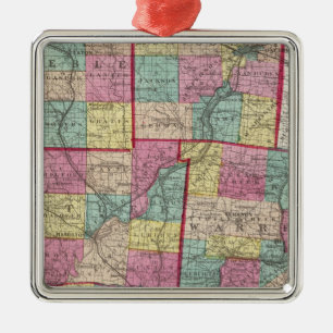 Preble en Warren County Metalen Ornament