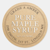 Precalculated Maple Syrup Product Label (Kraft) (Voorkant)