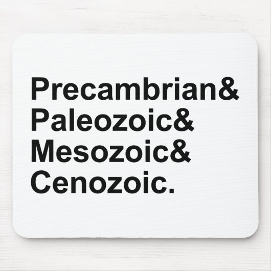 Precambrium Paleozoïcum Mesozoïcum Cenozoïcum Aard Muismat (Voorkant)