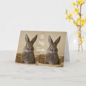 PRECIES BUNNY WIL DAT HIJ JE KAN HOPEN! KAART (Gele Bloem)