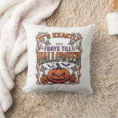 Precies dagen tot Halloween Jack Lantern Vleermuiz Kussen (Deken)