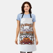 Precies Dagen Tot Halloween Jack Lantern Vleermuiz Schort (Gedragen)
