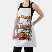 Precies Dagen Tot Halloween Jack Lantern Vleermuiz Schort (Insitu)