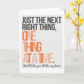 Precies de volgende juiste ding 5 "x7" Kaart (Gele Bloem)