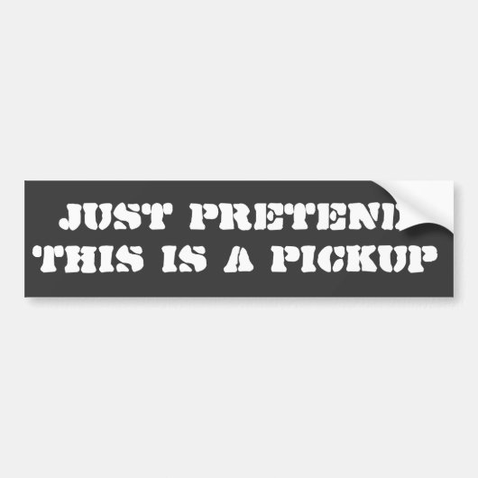 Precies, dit is een ophaal bumpersticker (Voorkant)