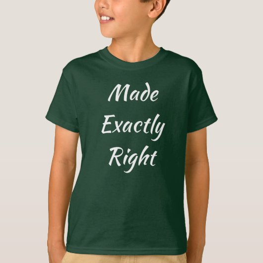 Precies goed gemaakt Kinderen basic T-shirt (Voorkant)