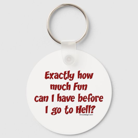 Precies hoeveel Fun Sleutelhanger (Achterkant)