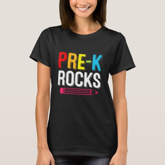 Precies op de eerste dag van de school begint het t-shirt (Voorkant)