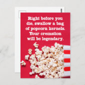 Precies voordat je net zo grappig bent als "gewoon briefkaart (Voorkant / Achterkant)