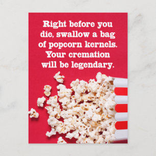 Precies voordat je net zo grappig bent als "gewoon briefkaart