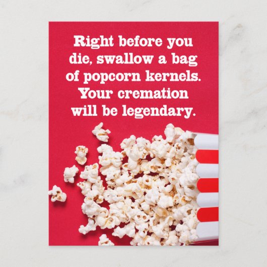 Precies voordat je net zo grappig bent als "gewoon briefkaart (Voorkant)