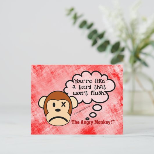 Precies wat er nodig is om je weg te laten gaan briefkaart (Staand voorkant)