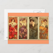 Precieuze Stenen - Art nouveau Briefkaart (Voorkant / Achterkant)