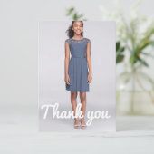 Precieze bevestiging bedankkaart (Staand voorkant)