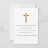 Precieze bevestiging bedankkaart (Achterkant)