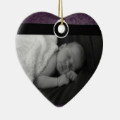 Preciezer Baby Foto Keramisch Ornament (Rechts)