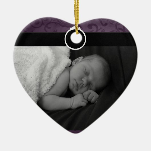 Preciezer Baby Foto Keramisch Ornament (Voorkant)