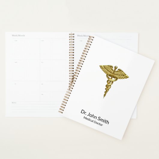 Preciezer medisch goud - Caduceus Professional Planner (Display)