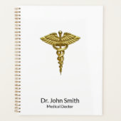 Preciezer medisch goud - Caduceus Professional Planner (Voorkant)