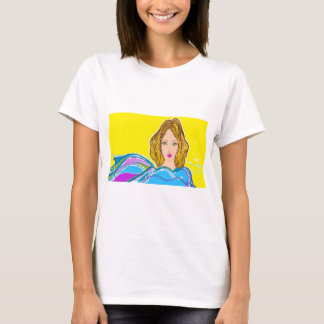 Preciosa mujer verano. t-shirt