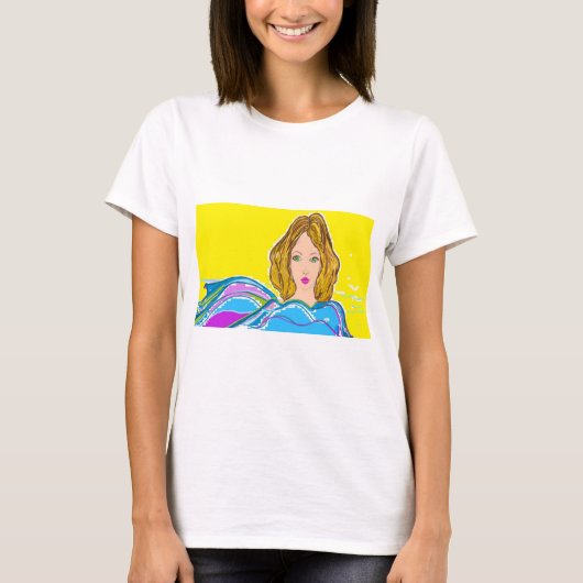 Preciosa mujer verano. t-shirt (Voorkant)
