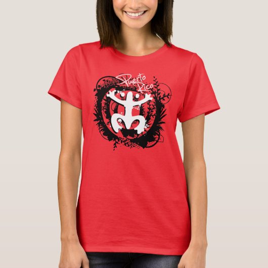 Precioso diseño del coqui taino. t-shirt (Voorkant)