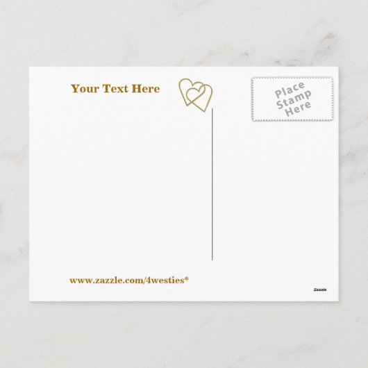 PRECIOUS ANGEL & GOLD HEART VALENTIJN.DESIGN FEESTDAGENKAART (Achterkant)