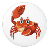 Precious Animals Thema Krab Keramische Knop (Voorkant)