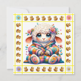 Precious Baby Animals Thema - Uitnodiging