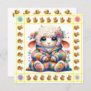 Precious Baby Animals Thema - Uitnodiging