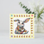 Precious Baby Animals Thema - Uitnodiging (Staand voorkant)