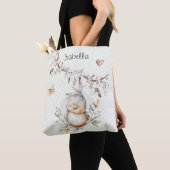 Precious Baby Bird Waterverf Tote Bag (Dichtbij)