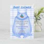 Precious Baby Boy Baby shower Uitnodiging (Staand voorkant)
