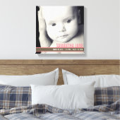 Precious Band Nursery Canvas Art - Roze Afdruk (Insitu (Slaapkamer))