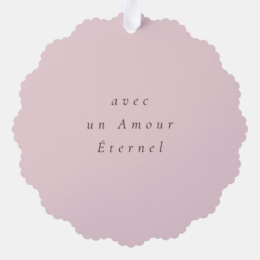 Precious Black Doll Frans Ornament (Achterkant)