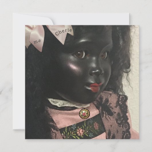 Precious Black Doll Greeting Card Feestdagenkaart (Voorkant)
