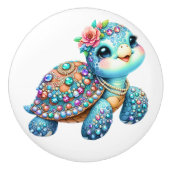 Precious Bling Baby Turtles - lees er meer over - Keramische Knop (Voorkant)