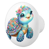 Precious Bling Baby Turtles - lees er meer over - Keramische Knop (Rechts)