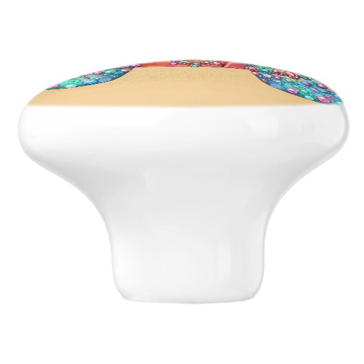 Precious Bling Baby Turtles - Meer onderweg - Keramische Knop (Zijkant)