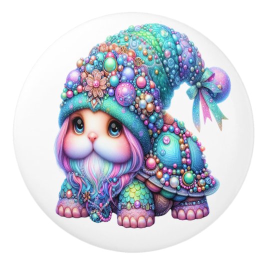 Precious Bling Baby Turtles - Meer onderweg - Keramische Knop (Voorkant)